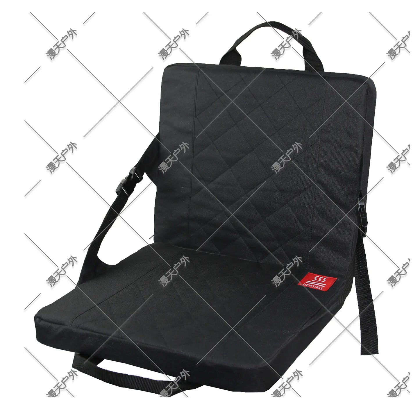 Portable Heated Camping Seat Cushion with Backrest