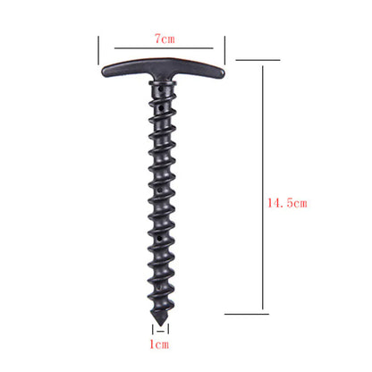 Spiral Plastic Ground Nails for Camping Tent Accessories