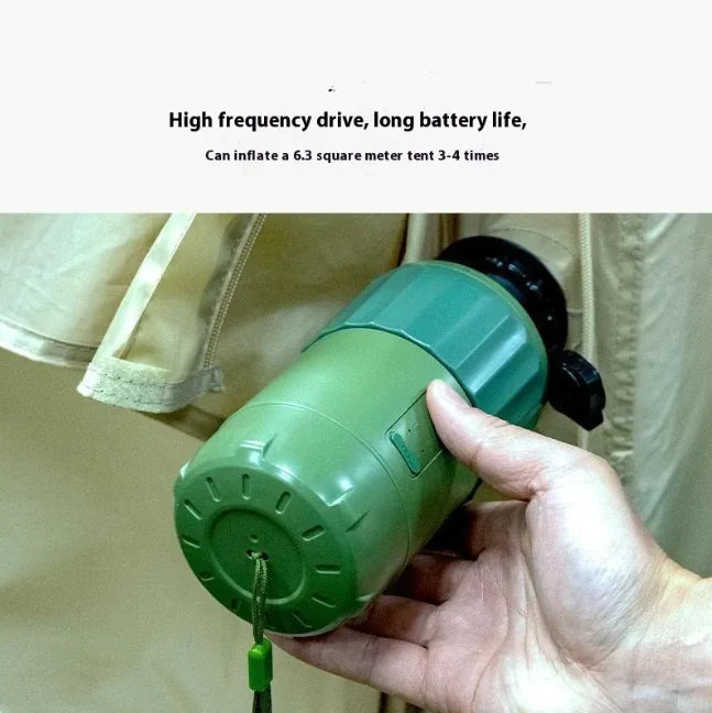 Portable Wireless Electric Camping Air Pump with Lithium Battery