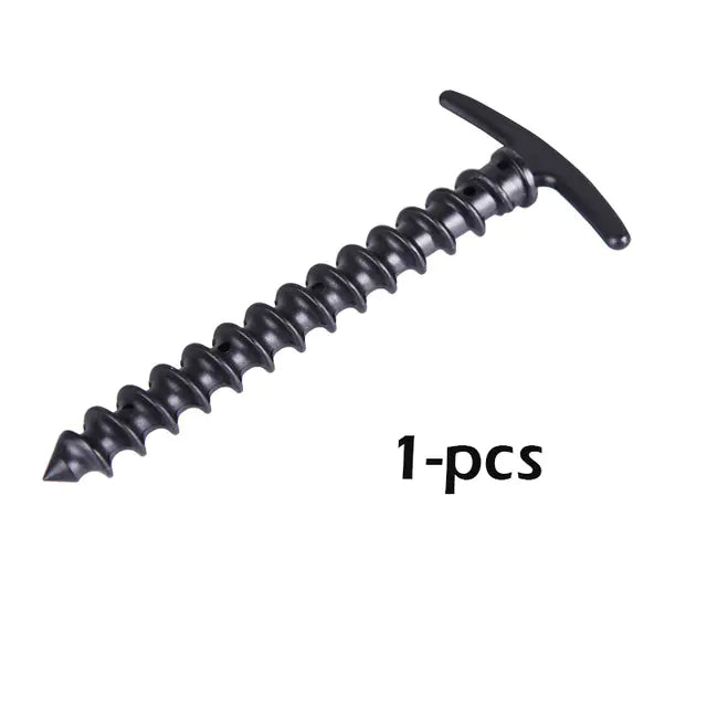 Spiral Plastic Ground Nails for Camping Tent Accessories