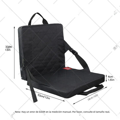 Portable Heated Camping Seat Cushion with Backrest