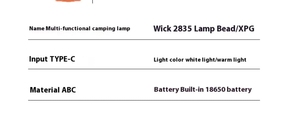 Retractable Folding Camping Lantern